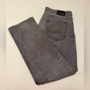 Express Blake Loose Fit Straight Leg Gray Jeans 36x34